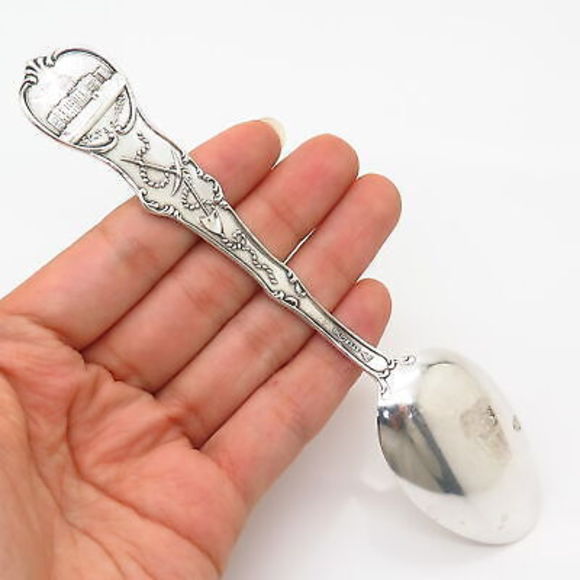 925 Sterling Silver Antique Mechanics Co. "Minneapolis Minnesota"  Spoon - Picture 2 of 9